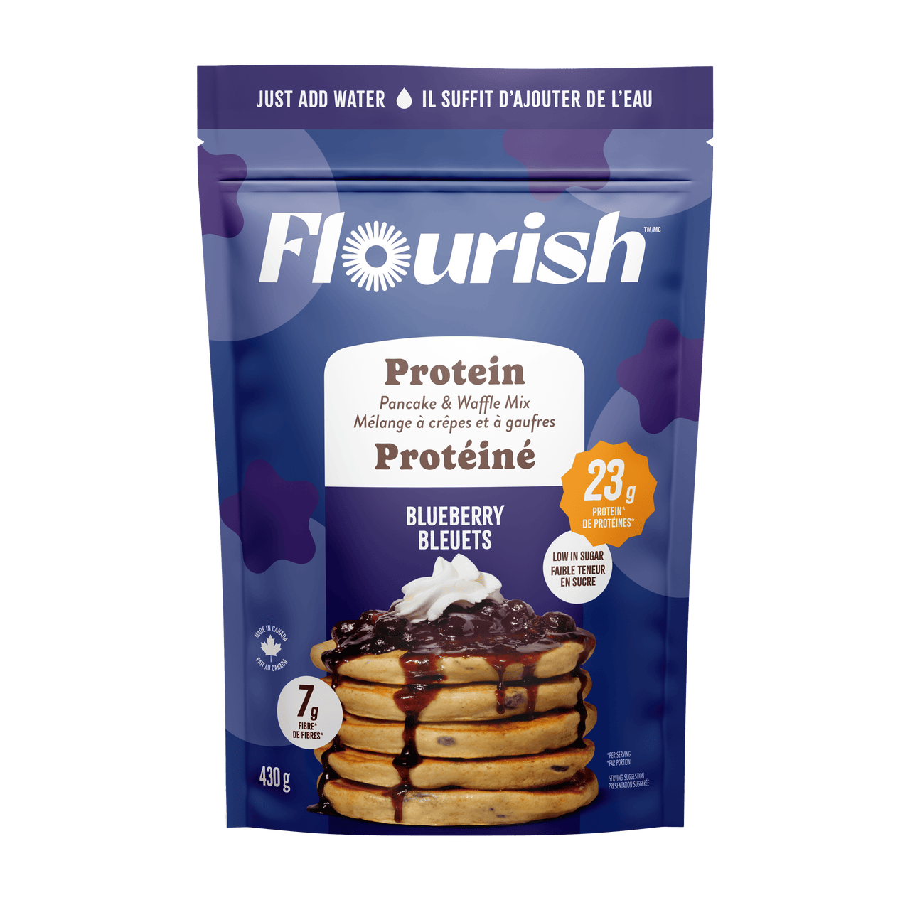 Blueberry Protein Pancake Mix Flourish Protein Pancakes