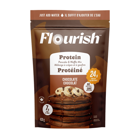 Chocolate Protein Pancake Mix Whey-based High Protein Flourish 