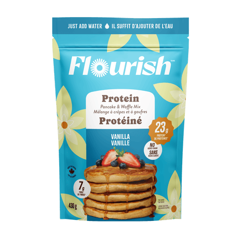 Vanilla Protein Pancake Mix Whey-based High Protein Flourish 