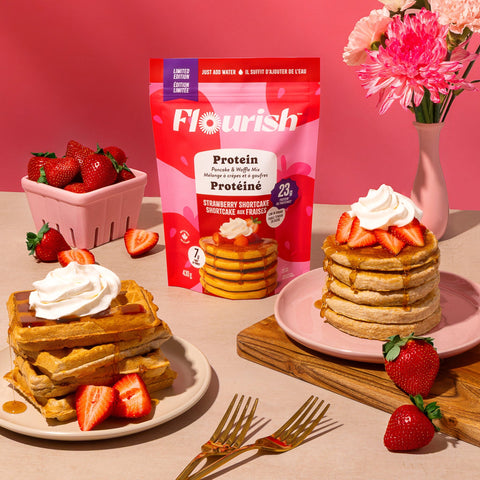 Strawberry Shortcake Protein Pancake Mix (430g) Whey-based High Protein Flourish 