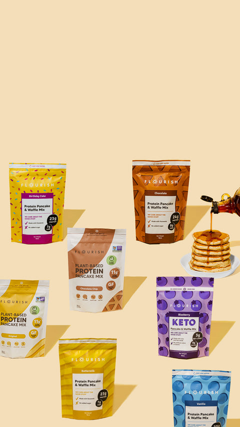 Your New FavoriteHigh ProteinPancake Mix.