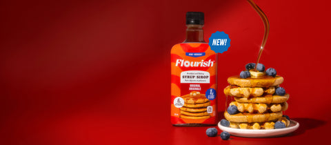 Free Mini Breakfast & Baking Syrup1g of Sugar. 6g of Prebiotic Fibre.Flippin’ Delicious.